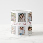 Best Mom Custom Photos Coffee Mug Extra Grote Beker (Voorkant)