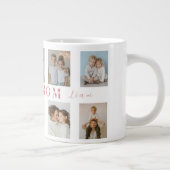 Best Mom Custom Photos Coffee Mug Extra Grote Beker (Rechts)