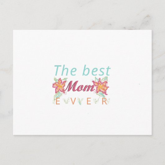 best mom ever card briefkaart (Voorkant)