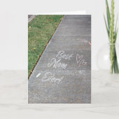 Best Mom Ever Chalk Art Mother's Day Photo Kaart (Voorkant)