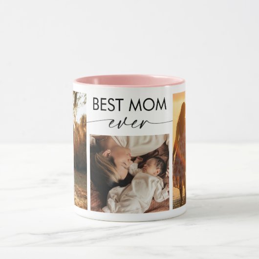 Best Mom Ever Custom Photo Coffee Mug (Centre)