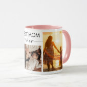 Best Mom Ever Custom Photo Coffee Mug (Devant droit)