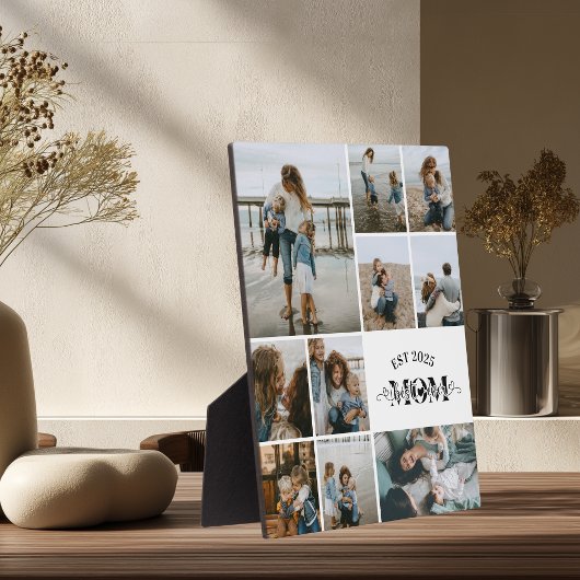 Best Mom Ever Custom Photo Collage Fotoplaat