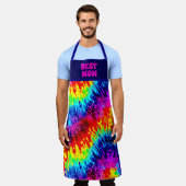 "BEST MOM EVER" DYNAMISCH STROPDAS-KLEURSTOF ONTWE SCHORT (Gedragen)