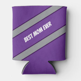 Best Mom Ever Elegant gray &purple script Custom  Blikjeskoeler
