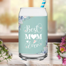 'Best Mom Ever' elegante bloemen