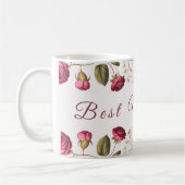 Best Mom Ever Floral Coffee Mug (Gauche)