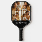 Best Mom Ever Four Photo Collage Pickleball Paddle (Achterkant)