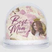 Best Mom Ever Heart Flowers Photo crown (Avant)