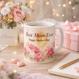 Best Mom Ever Mug 11oz | Happy Mother’s Day Gift Koffiemok