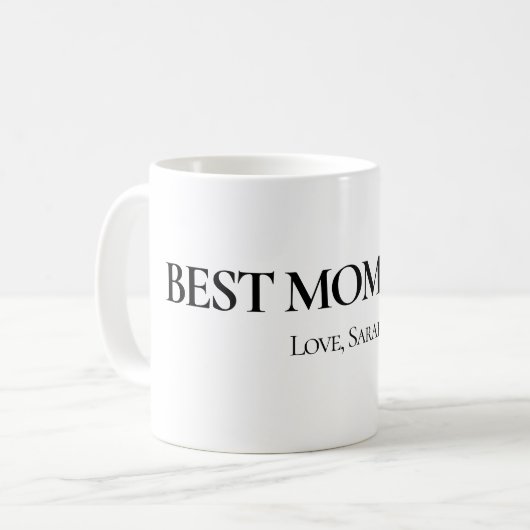 Best Mom Ever Personalized Mug (Devant gauche)