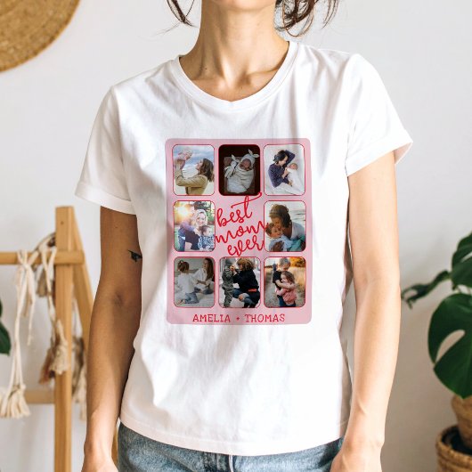 Best Mom Ever Photo Collage T-shirt