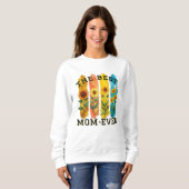 Best Mom Ever Sunflower Watercolor Sweatshirt - Mo (Devant entier)