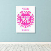 BEST MOM impression de toile monographique personn (Insitu (Plancher de Bois))