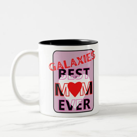 Best mom in the galaxy tweekleurige koffiemok (Links)