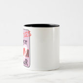 Best mom in the galaxy tweekleurige koffiemok (Center)