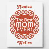 BEST MOM plaque personnalisée (Devant)