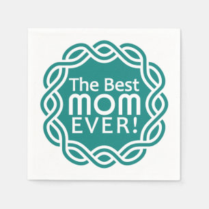 BEST MOM serviettes en papier personnalisées