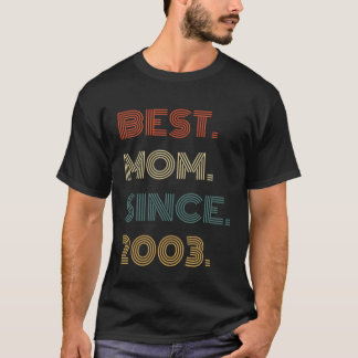 Best Mom Since 2003 Outfit for Her Women Retro Vin T-shirt