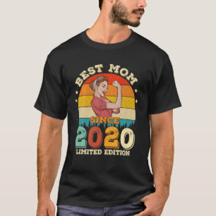 Best Mom Since 2020 Son Daughter Matching Bday Mot T-shirt