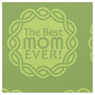 BEST MOM tissu de couleur personnalisé