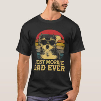Best Morkie Pap Ever Hondenliefhebbers Retro  T-shirt