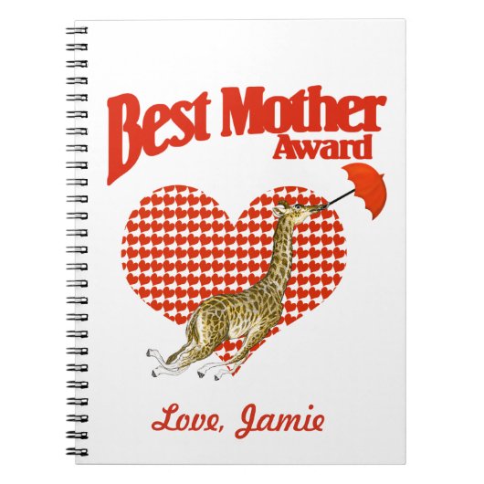 Best Mother AwardNotebook Planner Journal Notitieboek (Voorkant)