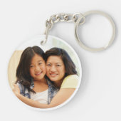 Best Mother Ever Custom Photo Heart Sleutelhanger (Achterkant)
