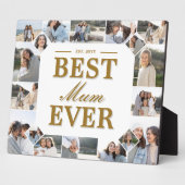 Best Mum Ever Father's Day Photo Frame Collage Fotoplaat (Zijkant)