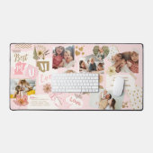 Best Mum Ever Personalized Scrapbook Photo Collage (Clavier et souris)