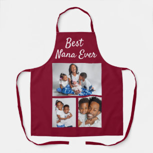 Best Nana Ever Custom Photo Collage Sjabloon Schort