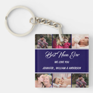 Best Nana Ever Grandchildren Photo Collage Names Sleutelhanger