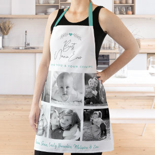 Best Nana Ever Kitchen Chef Family 6 Foto Collage Schort