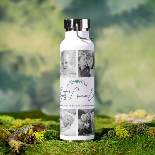 Best Nana Ever Modern Script 10 Photo Collage Chic Waterfles (Buiten)