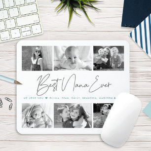 Best Nana Ever Modern Script 6 Photo Collage Chic Muismat