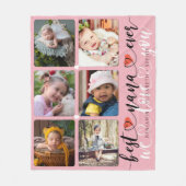 Best Nana Ever Photo Collage Fleece Deken (Voorkant)