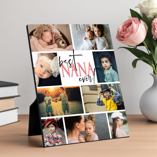 Best Nana Ever Photo Collage Fotoplaat