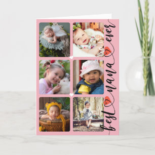 Best Nana Ever Photo Collage Moederdag Kaart