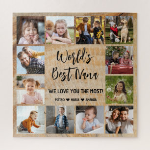 Best Nana Grandchildren 12 Photo Collage Legpuzzel
