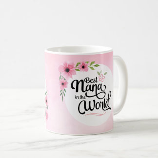 Best Nana in de World Flower Mok