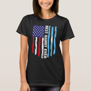 Best Nanny American Somalia Flag Graphic Moth T-shirt