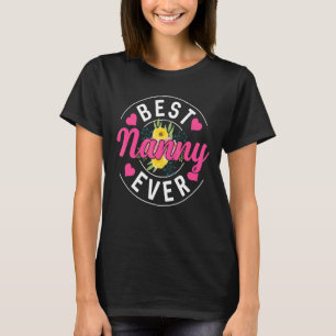 Best Nanny Ever Flower Mama Moederdag 2 T-shirt