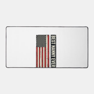 Best Nanny Ever Patriotic Vintage Flag Shirt Desig