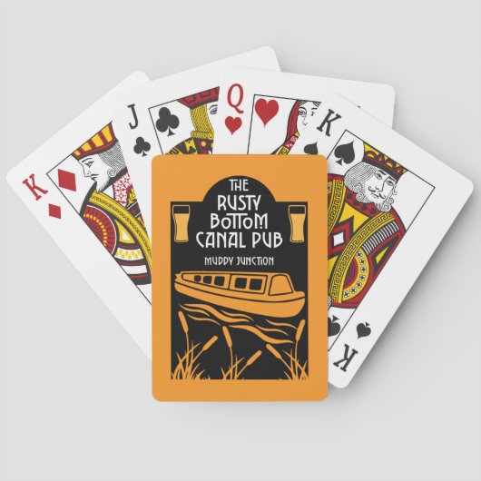 Best Narrowboot Pubs Pokerkaarten (Achterkant)