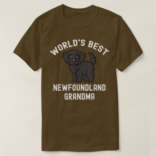Best Newfoundland Dog Grandma T-shirt (Design voorkant)