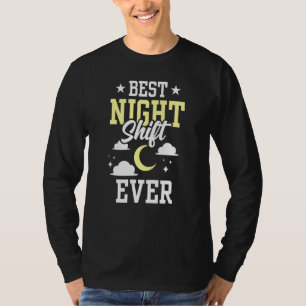 Best Night Shift Server Worker Job Colleague T-shirt