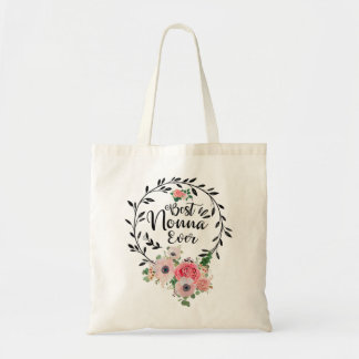 Best Nonna Ever Floral Decoration Grandma Tote Bag