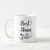 Best Nonna Ever Typografie Script Moederdag Koffiemok (Links)