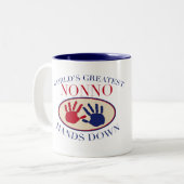Best Nonno Hands Down Tweekleurige Koffiemok (Voorkant links)