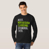 Best Norwegian Elkhound Grandma Ever Dog T-shirt (Voorkant volledig)